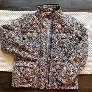 J. Crew Liberty Fabric Women's Floral Quilted Jacket